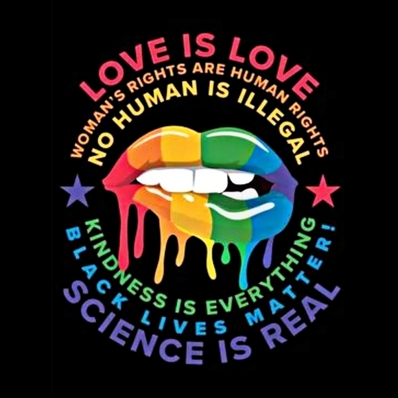 LOVE IS LOVE Rainbow Bracelet Set – LGBTQA+ Pride Jewelry w/ Holographic Finish - Picture 3 of 6